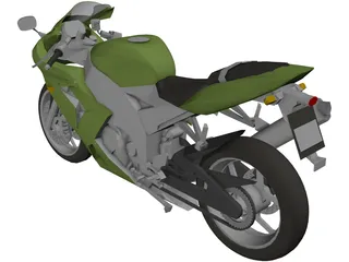 Kawasaki Ninja 3D Model preview