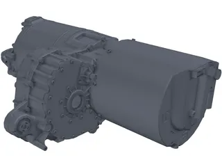 Tesla Large Drive Motor 3D Model preview
