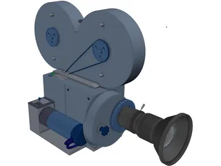 Movie Camera 3D Model preview