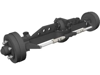 Rockwell Truck Axle 3D Model preview