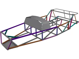 Lotus 7 Chassis 3D Model preview