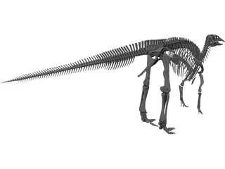 Edmontosaurus Skeleton 3D Model preview