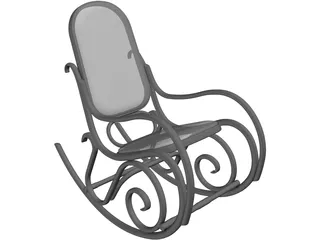 Rocking Chair 3D Model preview