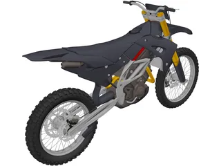 Motocross Bike 3D Model preview