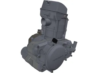 Honda CRF250R Engine 3D Model preview