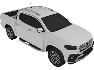 Mercedes-Benz X-class (2018) 3D Model preview