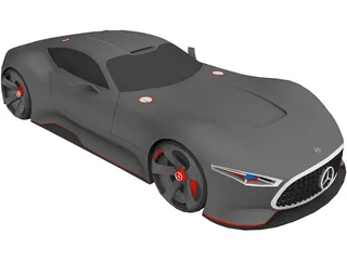 Mercedes-Benz AMG Vision GT Concept 3D Model preview