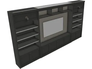TV Unit 3D Model preview