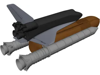 Space Shuttle 3D Model preview