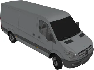 Mercedes-Benz Sprinter 3D Model preview