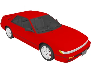 Nissan 180SX (1989) 3D Model preview