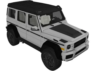 Mercedes-Benz G63 AMG 4x4 Squared 3D Model preview