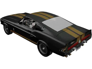 Ford Mustang Shelby GT500 (1967) 3D Model preview