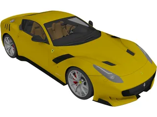 Ferrari F12TDF (2016) 3D Model preview