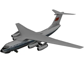 Ilyushin IL-76 Candid 3D Model preview