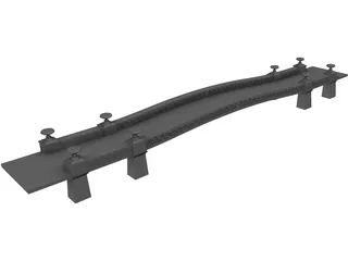 Bow Bridge Central Park 3D Model preview
