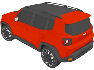 Jeep Renegade Latitude (2015) 3D Model preview