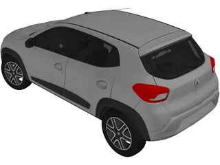 Renault Kwid (2017) 3D Model preview