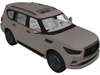 Infiniti QX80 (2018) 3D Model preview