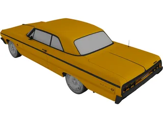 Chevrolet Impala SS 2-Doors (1964) 3D Model preview