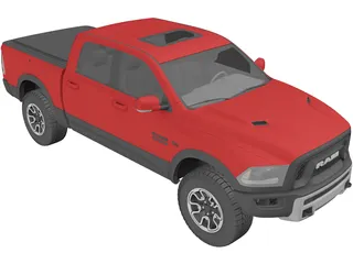 Dodge Ram 1500 Rebel (2015) 3D Model preview