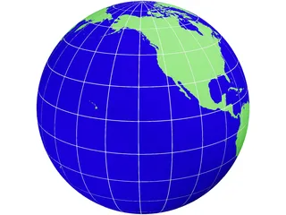 Globe 3D Model preview