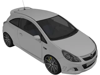Opel Corsa OPC 3D Model preview