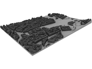 Prague City 3D Model preview