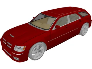 Dodge Magnum SRT8 (2008) 3D Model preview