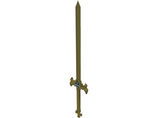 Osmanthus Sword 3D Model preview