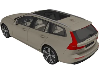 Volvo V60 (2019) 3D Model preview