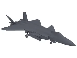 Chengdu J-20 3D Model preview