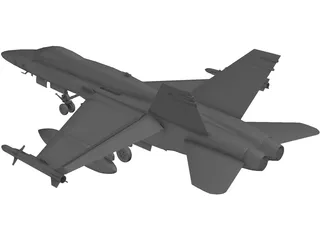 F-18 Hornet 3D Model preview
