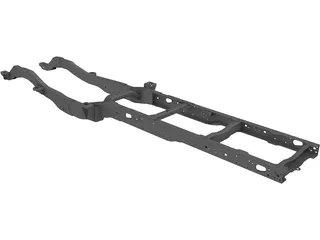 Ford F-550 Pickup Frame (2017) 3D Model preview