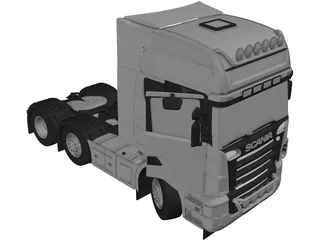 Scania R620 3D Model preview