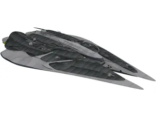 Kamerian Battle Cruiser 3D Model preview