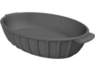 Ceramic Baking Dish 3D Model preview