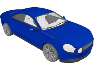 Fiat Torino Concept Coupe 3D Model preview