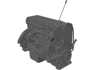 Cummins QSX15 Engine 3D Model preview