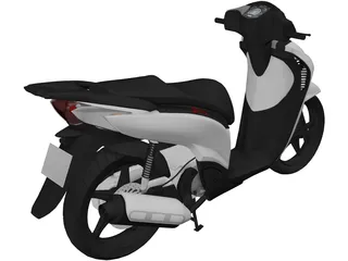 Honda SH 150i Sporty 3D Model preview