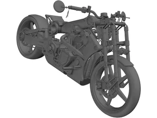 Custom Bike 3D Model preview