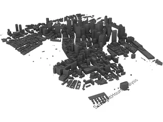 Boston City Hall 3D Model preview