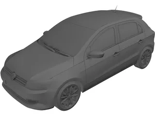 Volkswagen Gol GT (2015) 3D Model preview