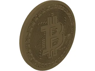 Bitcoin 3D Model preview