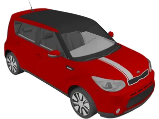 Kia Soul (2014) 3D Model preview
