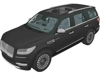 Lincoln Navigator (2017) 3D Model preview