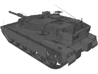 Merkava IV 3D Model preview