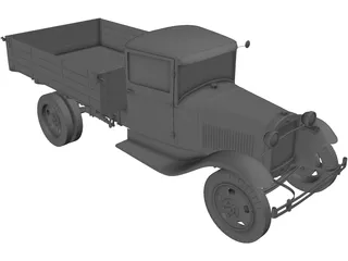 Gaz AA 3D Model preview