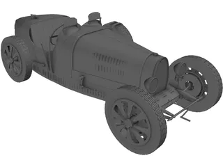 Bugatti Type 37B (1937) 3D Model preview