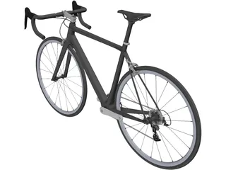 Classic Road Bike 3D Model preview
